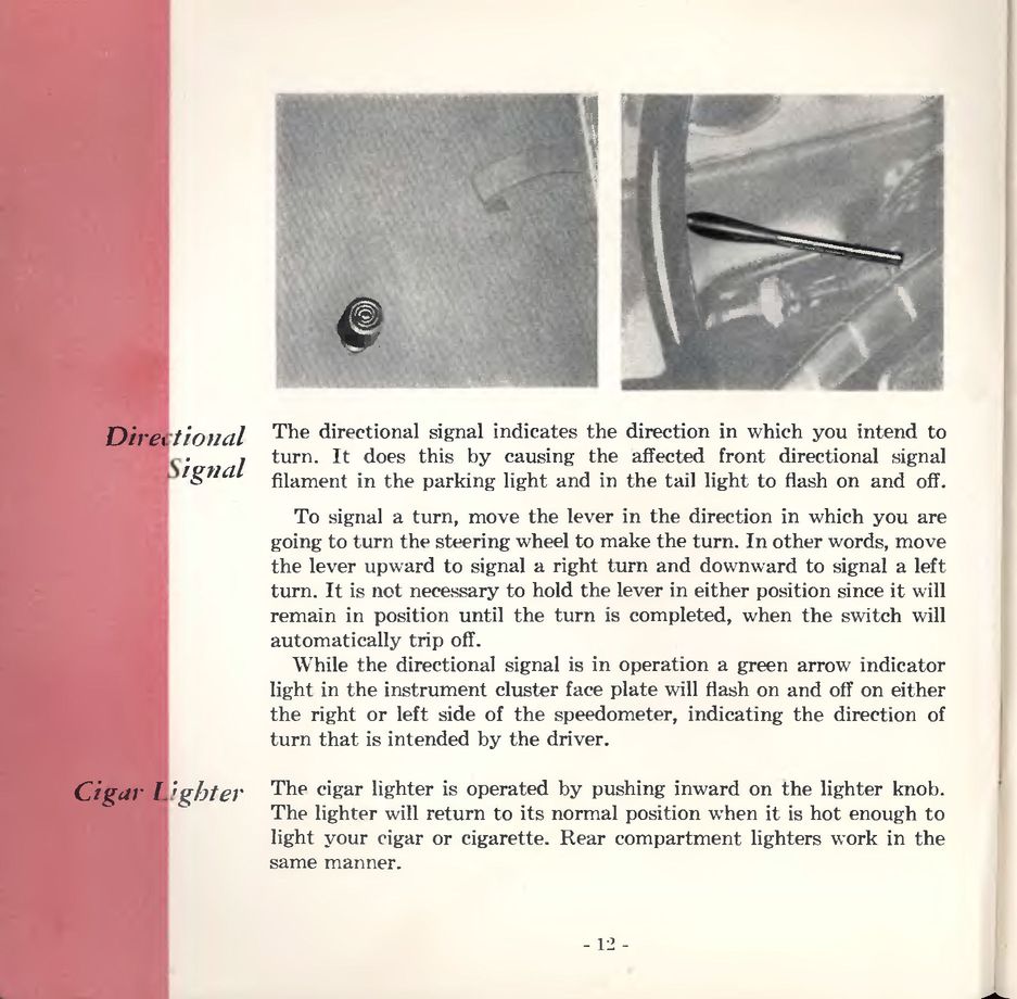 1953 Packard Owners Manual Page 19